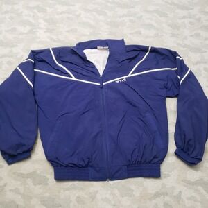 Vintage TYR Jacket Mens Medium Blue Full Zip Windbreaker Lined